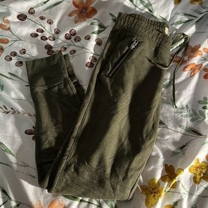 Hollister joggers, olive green, medium